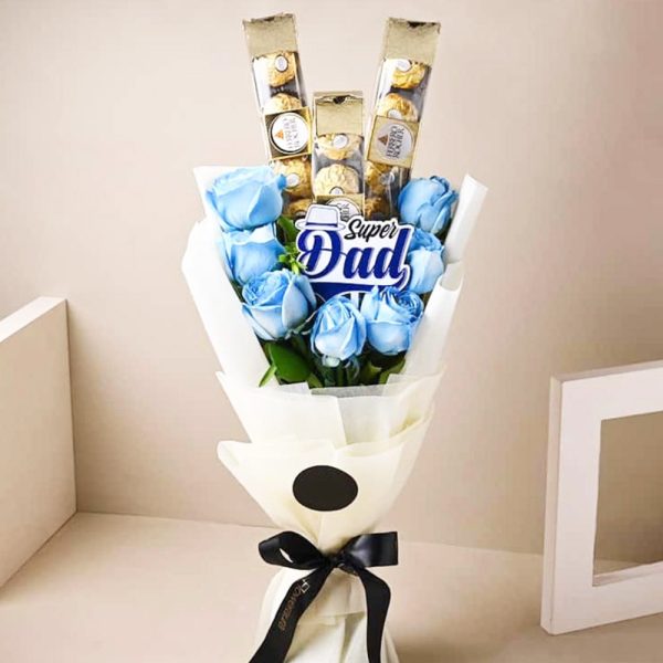 Super Day Flowers Arrangement with Ferrero Rochers