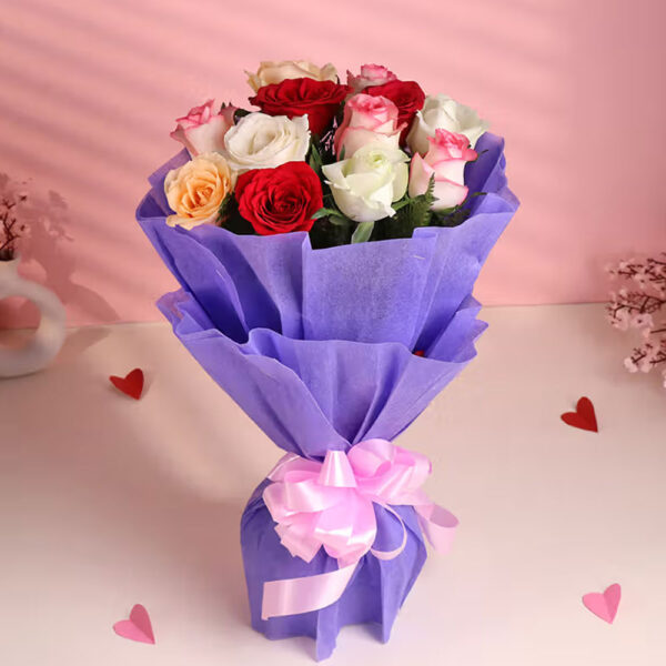Bunch of 10 Mixed Roses