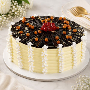 Chocolate Spiral Pineapple Cake