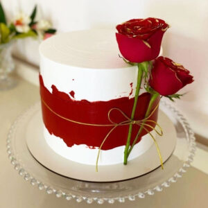 Rose Kissed Bliss Mix Fruit Cream Cake