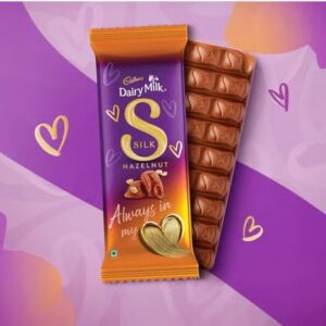 Cadbury Dairy Milk Silk Valentine Hazelnut Small Milk Chocolate Bar