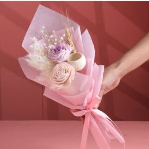 Pastel Dried Flowers Floral Bunch