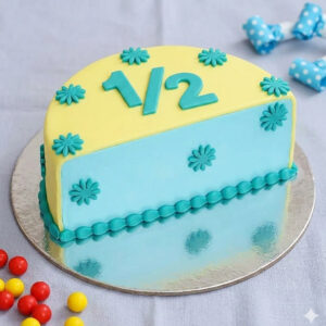 Half Month Birthday Cake Boys