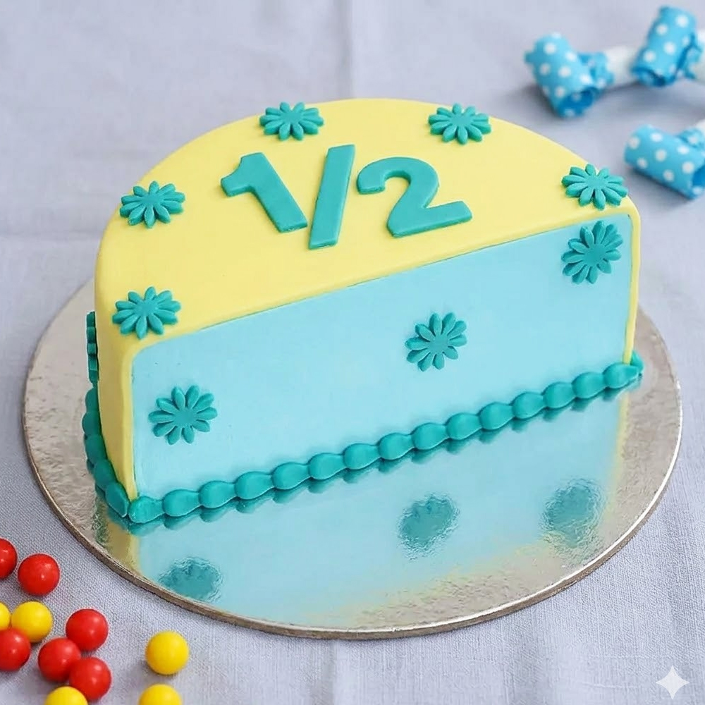 Half Month Birthday Cake Boys