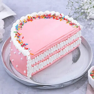 Vanilla Half Month Cake for Girls
